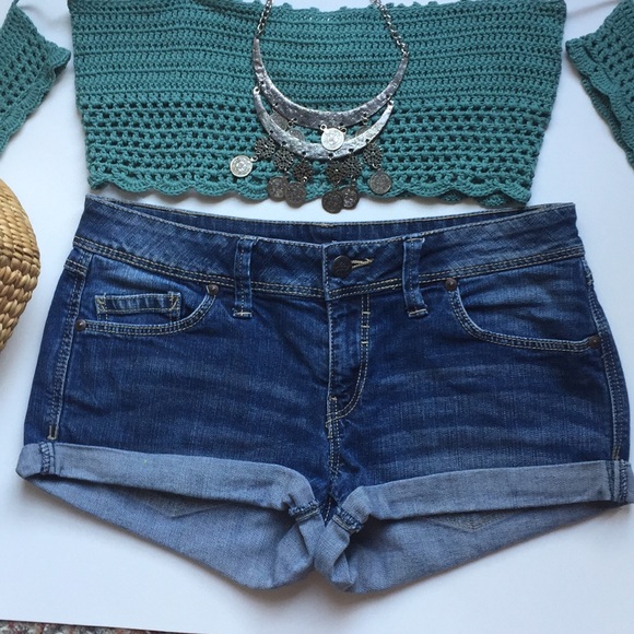 Mango Pants - Mango short jean denim shorts size 4